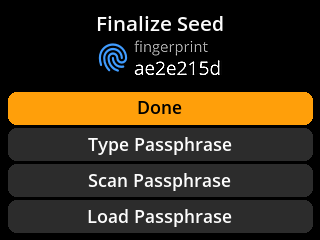 Signer B: seed loaded