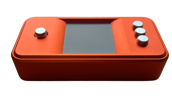Seedsigner premium orange aluminium transparent background
