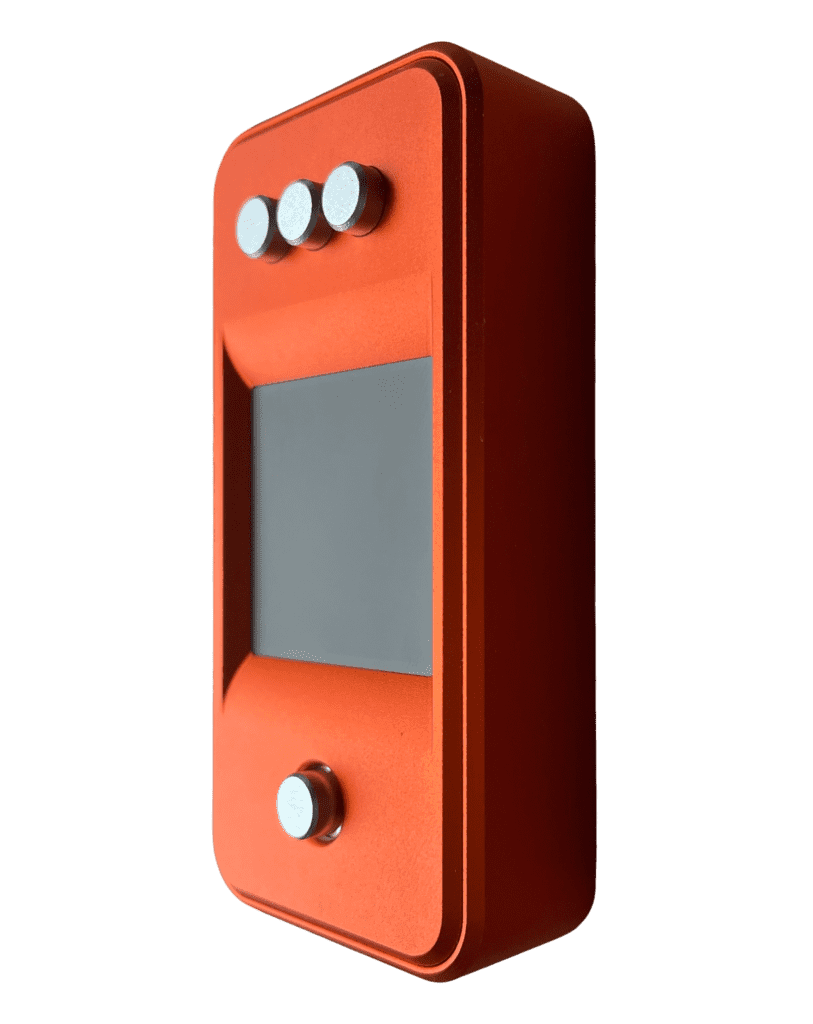 Seedsigner standing transparent