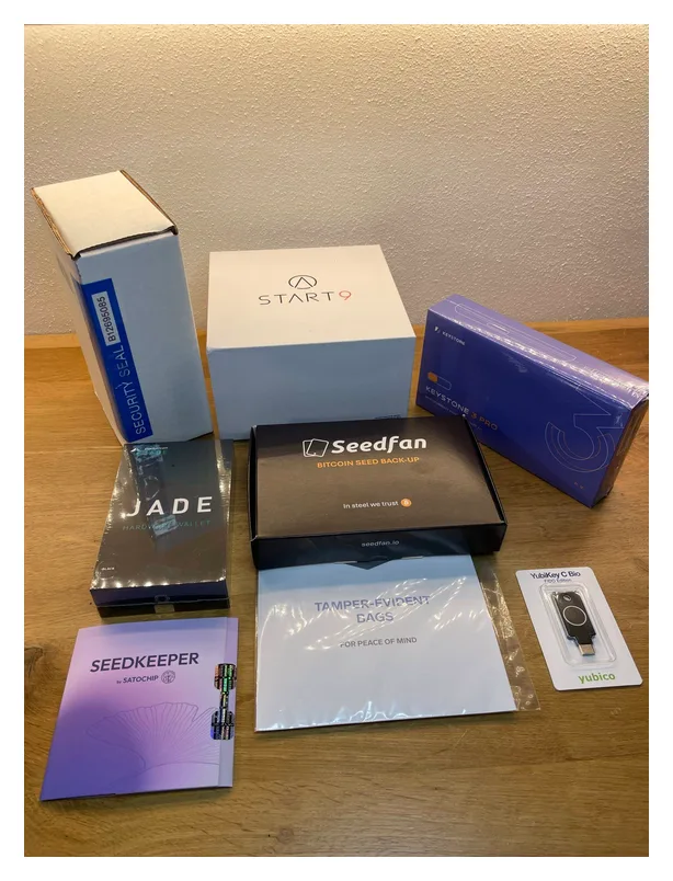 Configurator voor de hardware wallet-bundel