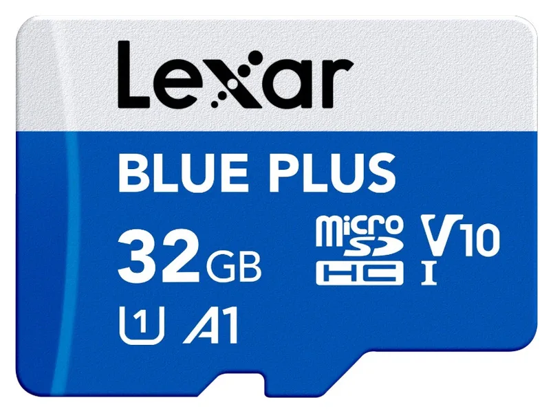 Blank microSD card, 32 GB, with SD adapter